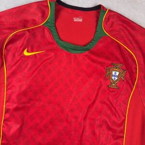 Nike Portugal 2000s National Football Team Soccer Jersey VTG Size M*